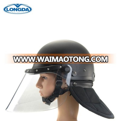 European style high quality police anti riot helmet with large neck guard