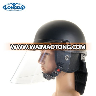 Reliable quality high strength police riot helmet with respirator lenses available