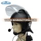 High impact resistance ABS military police riot helmet with communication system