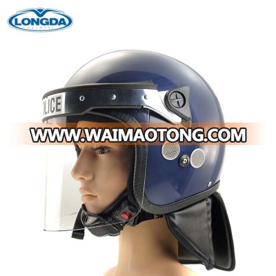 High strength military anti riot helmet riot helmet with visor